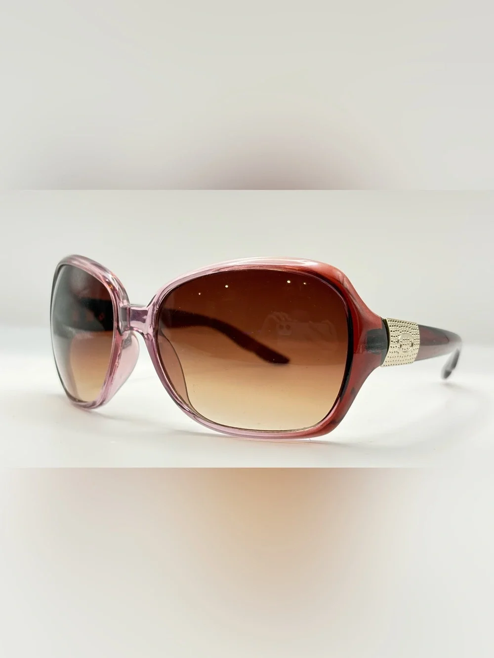Oscar de la Renta 1102 505 Brown Oval Sunglasses Frames Only